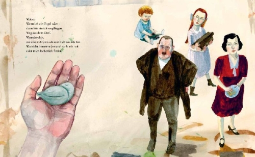 Buchcover und Innenansicht für das Buch: Fågeln i mig flyger vart den vill