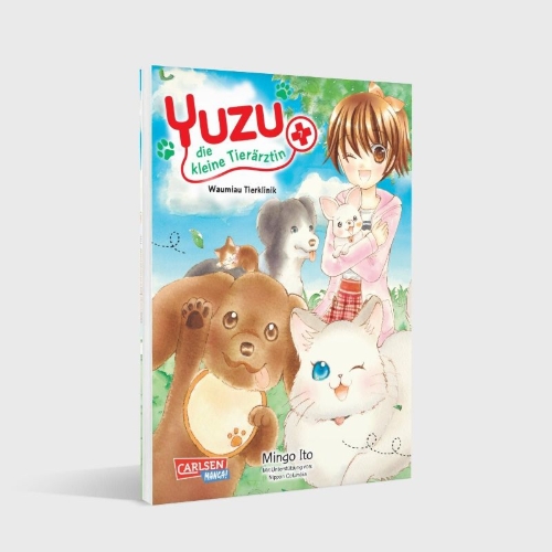 Buchcover und Innenansicht für das Buch: Yuzu no Dobutsu Karte