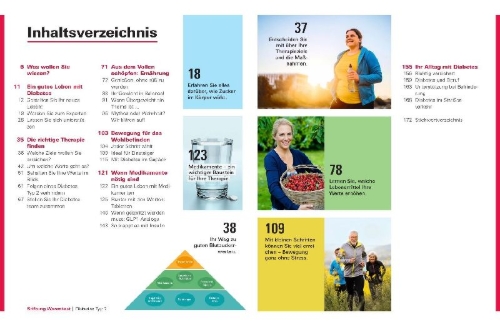Buchcover und Innenansicht für das Buch: Diabetes Typ 2
