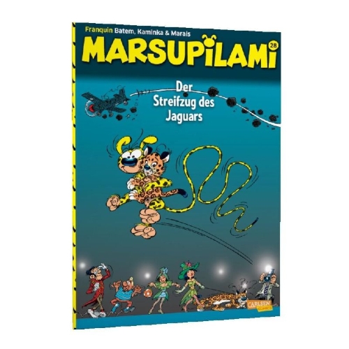 Buchcover und Innenansicht für das Buch: Marsupilami 28: Der Streifzug des Jaguars