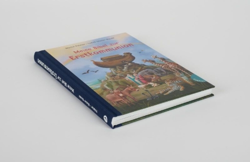 Buchcover und Innenansicht für das Buch: Meine Bibel zur Erstkommunion