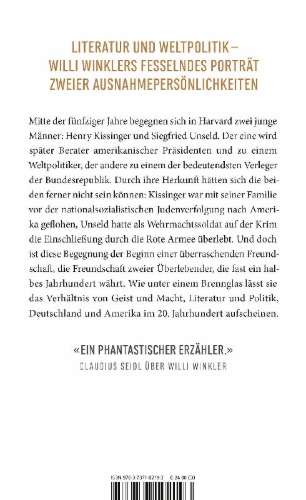 Buchcover und Innenansicht für das Buch: Kissinger & Unseld