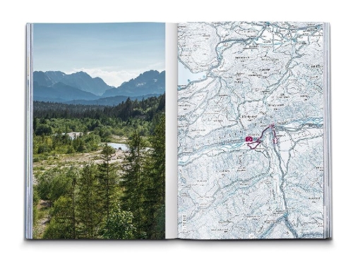 Buchcover und Innenansicht für das Buch: KOMPASS Dein Augenblick Karwendel