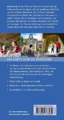 Buchcover und Innenansicht für das Buch: Naturzeit mit Kindern. Provence
