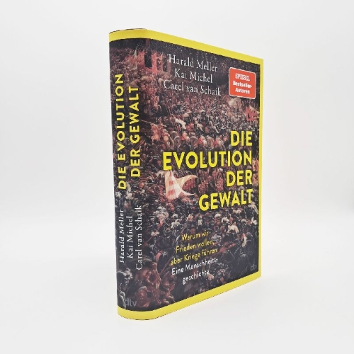 Buchcover und Innenansicht für das Buch: Die Evolution der Gewalt