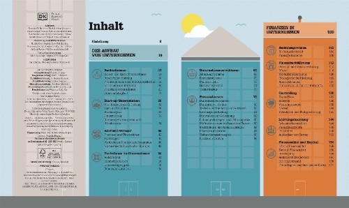 Buchcover und Innenansicht für das Buch: #dkinfografik. BWL einfach erklärt