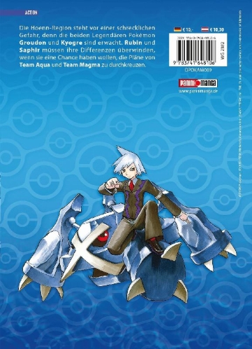 Buchcover und Innenansicht für das Buch: Pokémon - Die großen Abenteuer: Rubin und Saphir 03