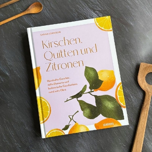 Buchcover und Innenansicht für das Buch: Kirschen, Quitten und Zitronen