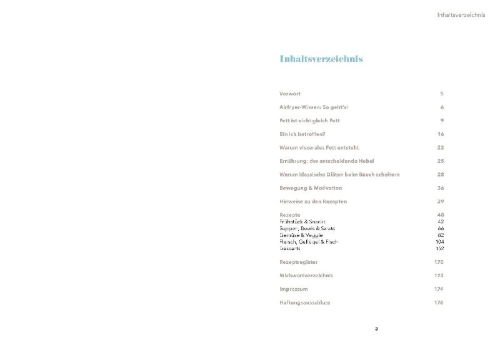 Buchcover und Innenansicht für das Buch: Airfryer Balance - Bauchfett genussvoll reduzieren