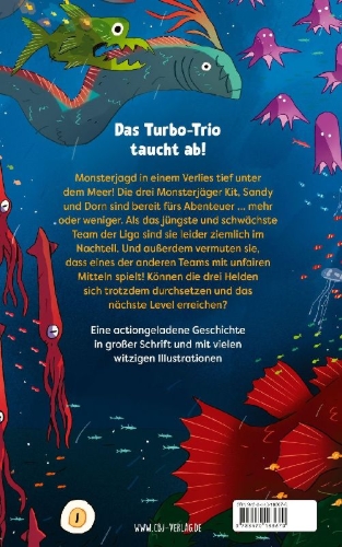 Buchcover und Innenansicht für das Buch: Dungeon Runners - Level 3: Ocean Chase