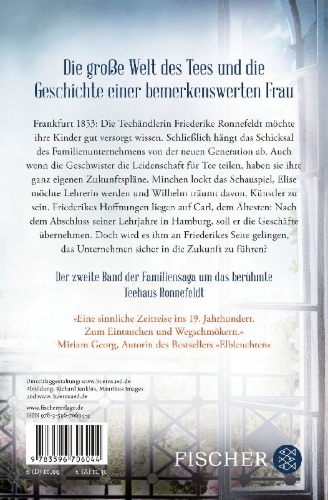 Buchcover und Innenansicht für das Buch: Der Weg der Teehändlerin