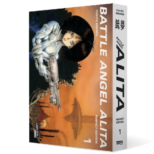 Buchcover und Innenansicht für das Buch: Battle Angel Alita - Perfect Edition 1