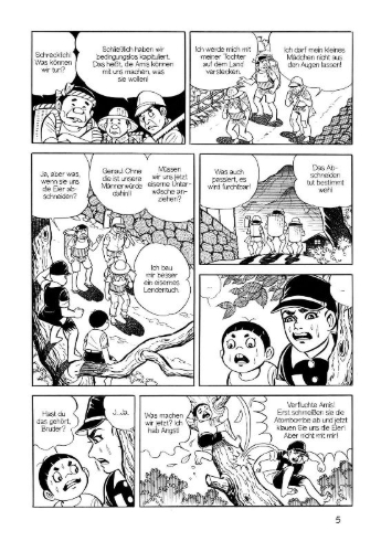 Buchcover und Innenansicht für das Buch: Barfuß durch Hiroshima 04. Hoffnung
