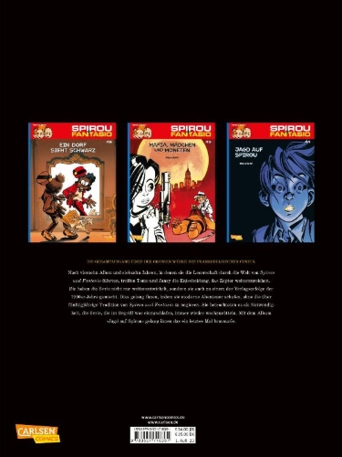 Buchcover und Innenansicht für das Buch: Spirou und Fantasio Gesamtausgabe 16: 1992-1999