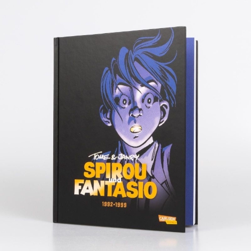 Buchcover und Innenansicht für das Buch: Spirou und Fantasio Gesamtausgabe 16: 1992-1999
