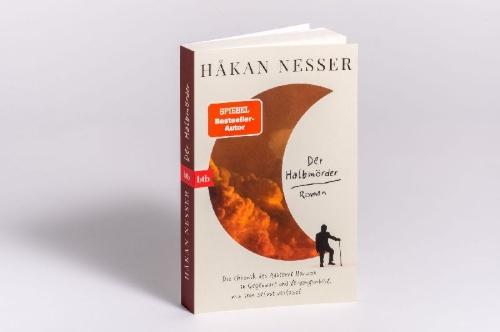 Buchcover und Innenansicht für das Buch: Halvmördaren. Krönika över Adalbert Hanzon, i nutid och dåtid, författad av honom själv