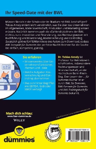 Buchcover und Innenansicht für das Buch: BWL kompakt für Dummies
