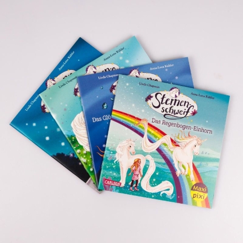 Buchcover und Innenansicht für das Buch: Maxi-Pixi-4er-Set 131: Neues von Sternenschweif (4x1 Exemplar)