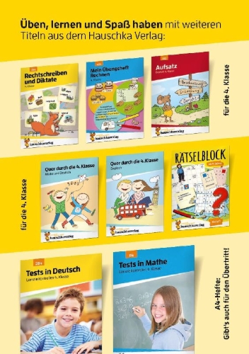 Buchcover und Innenansicht für das Buch: Mein Übungsheft Rechtschreiben 4. Klasse