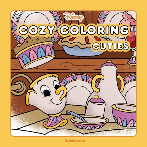 Buchcover und Innenansicht für das Buch: Cozy Coloring Disney - Cuties
