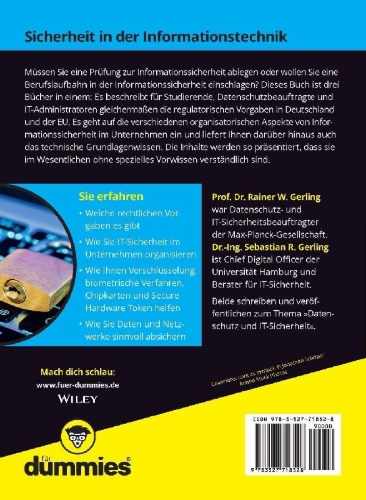 Buchcover und Innenansicht für das Buch: IT-Sicherheit für Dummies