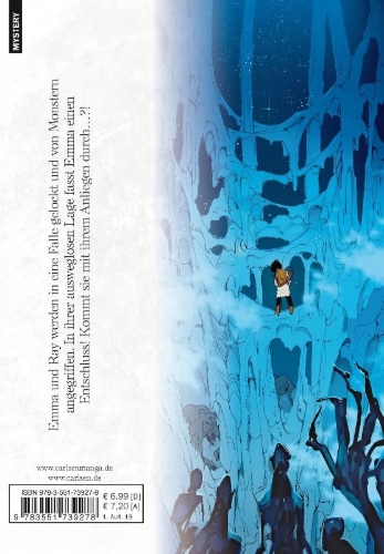 Buchcover und Innenansicht für das Buch: Yakusoku no Neverland