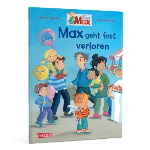 Buchcover und Innenansicht für das Buch: Max-Bilderbücher: Max geht fast verloren