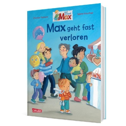 Buchcover und Innenansicht für das Buch: Max-Bilderbücher: Max geht fast verloren