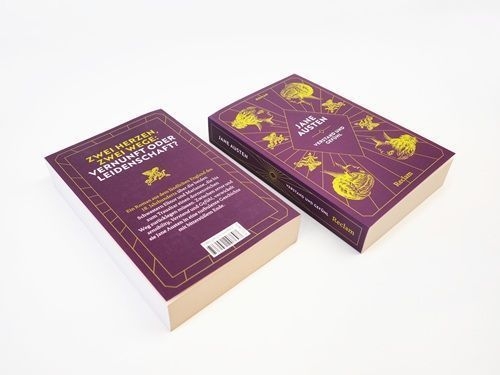 Buchcover und Innenansicht für das Buch: Verstand und Gefühl (Sinn und Sinnlichkeit)