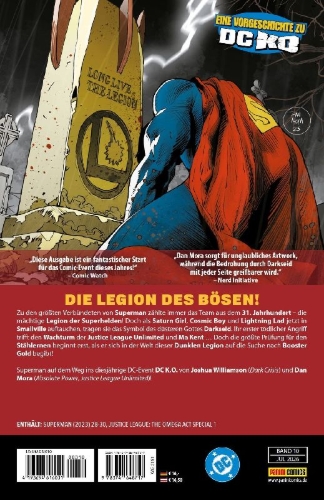 Buchcover und Innenansicht für das Buch: Superman #28-#30; Justice League: The Omega Act Special #1