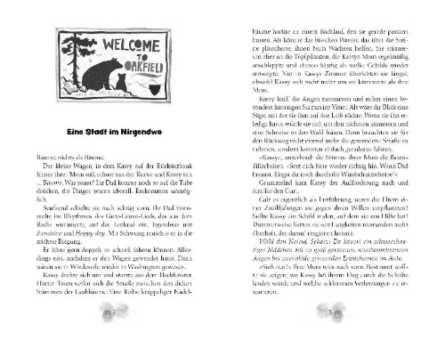 Buchcover und Innenansicht für das Buch: Akasia Wood - Wächterin des Waldes