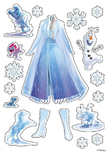 Buchcover und Innenansicht für das Buch: Disney Die Eiskönigin 2: Mein großer Styling-Spaß: Stickern, Malen, Stylen