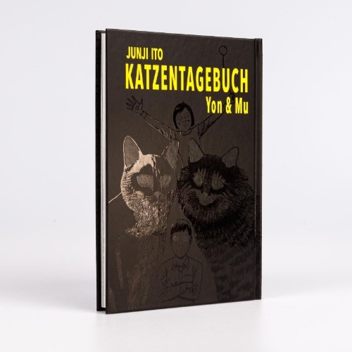 Buchcover und Innenansicht für das Buch: Itou Junji no Neko Nikki: Yon & Mu