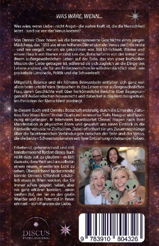 Buchcover und Innenansicht für das Buch: Eine Frau von der Venus