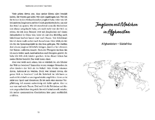Buchcover und Innenansicht für das Buch: Nordkorea und andere Traumziele
