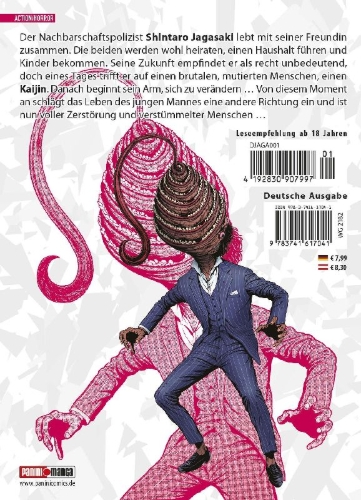 Buchcover und Innenansicht für das Buch: Jagaaan 01