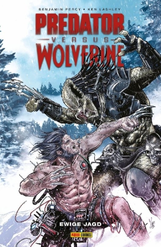 Buchcover und Innenansicht für das Buch: Predator vs. Wolverine (2023)