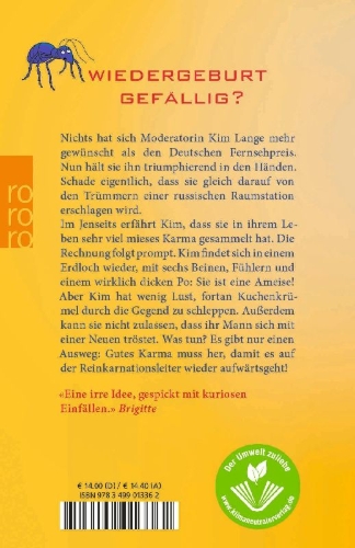 Buchcover und Innenansicht für das Buch: Mieses Karma