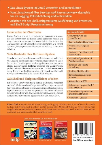 Buchcover und Innenansicht für das Buch: Linux intern verstehen