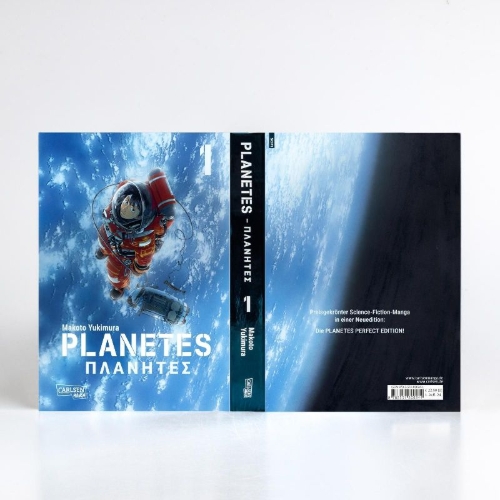 Buchcover und Innenansicht für das Buch: Planetes