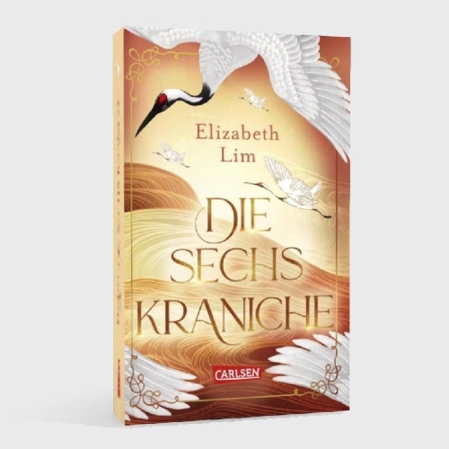 Buchcover und Innenansicht für das Buch: Six Crimson Cranes