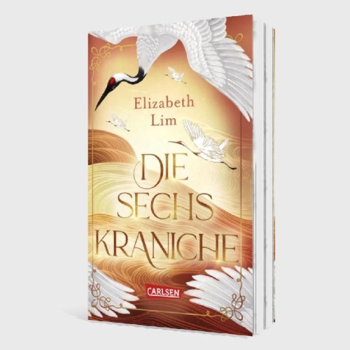 Buchcover und Innenansicht für das Buch: Six Crimson Cranes