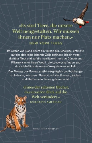 Buchcover und Innenansicht für das Buch: Eat, Poop, Die: How Animals Make Our World