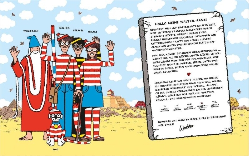 Buchcover und Innenansicht für das Buch: Where is Wally Across Lands