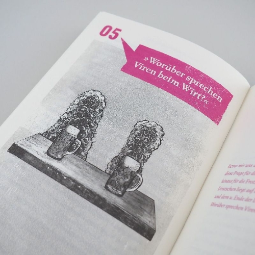 Buchcover und Innenansicht für das Buch: Warum landen Asteroiden immer in Kratern?