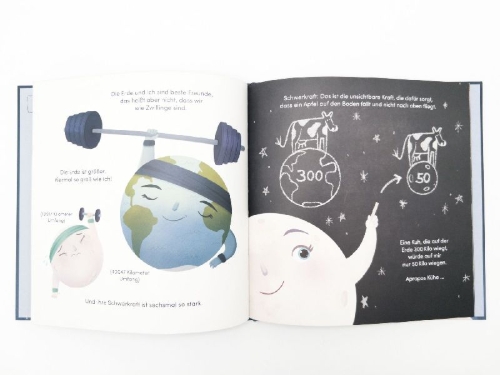 Buchcover und Innenansicht für das Buch: Der Mond - Bester Freund der Erde