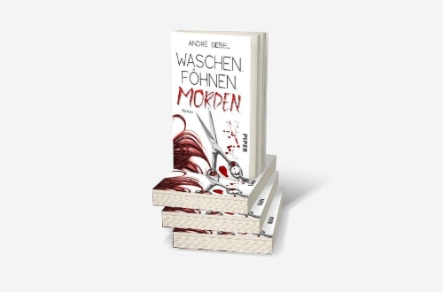 Buchcover und Innenansicht für das Buch: Waschen. Föhnen. Morden