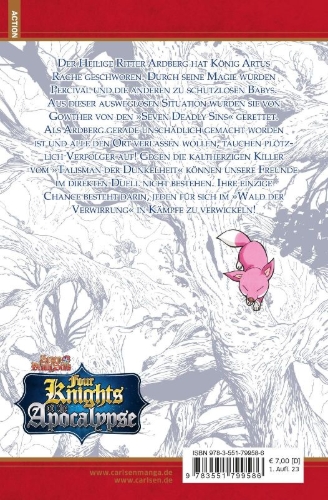 Buchcover und Innenansicht für das Buch: Mokushiroku no yonkishi