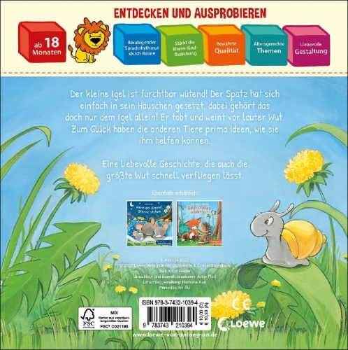 Buchcover und Innenansicht für das Buch: So verfliegt die Wut im Nu