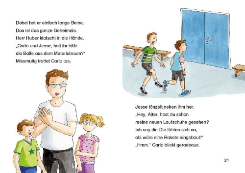 Buchcover und Innenansicht für das Buch: Leselöwen 2. Klasse - Mutgeschichten